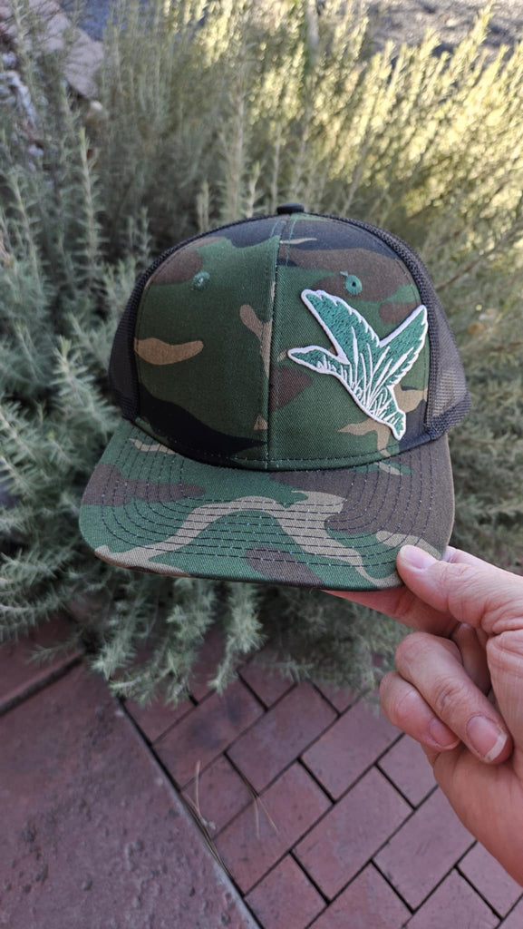 Camo Green Duck Patch Snapback Trucker Hat trucker cap The Cinchy Cowgirl