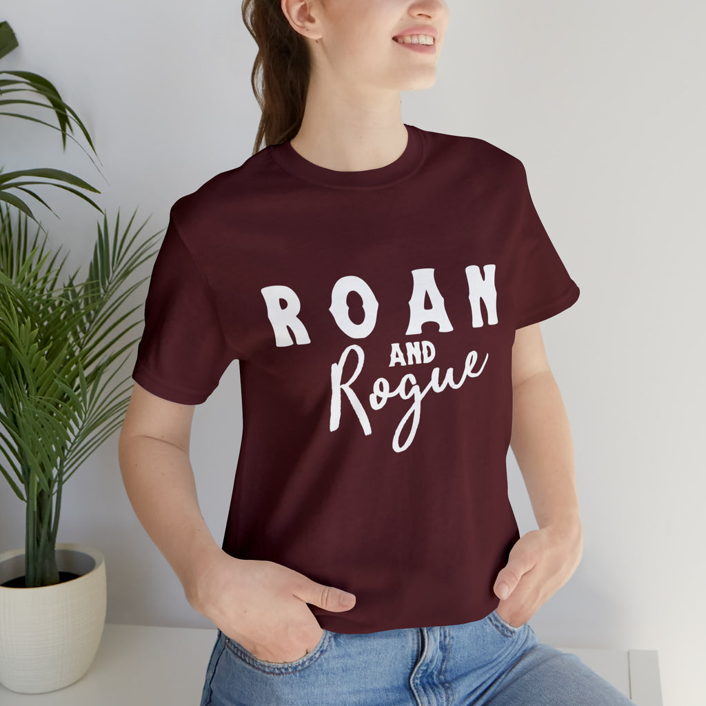 Roan & Rogue Short Sleeve Tee Horse Color Shirt Printify Maroon XS 