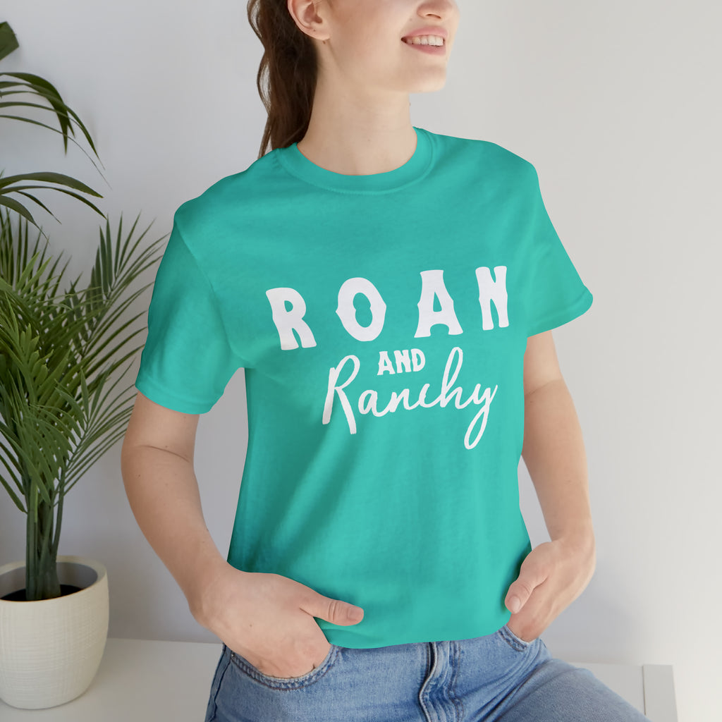 Roan & Ranchy Short Sleeve Tee Horse Color Shirt Printify Teal XS 