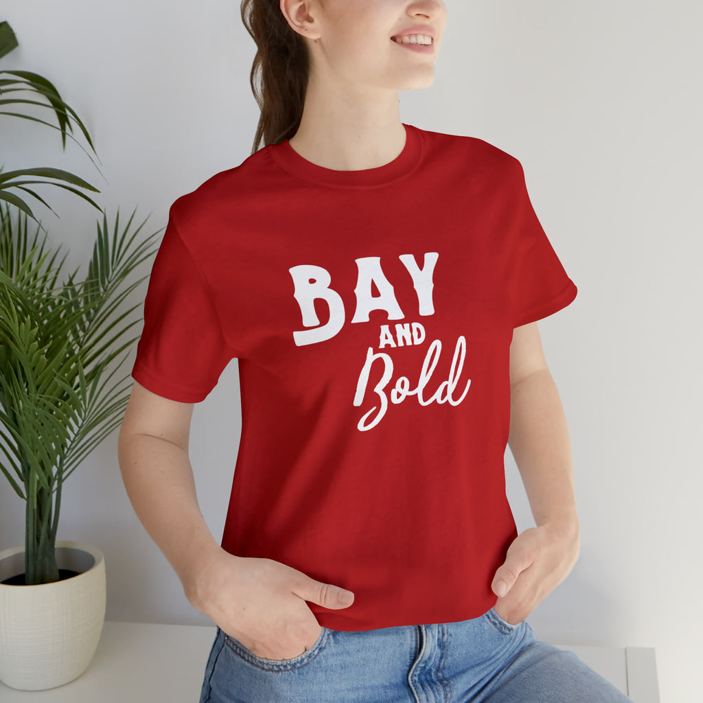 Bay & Bold Short Sleeve Tee T-Shirt Printify Red XS 