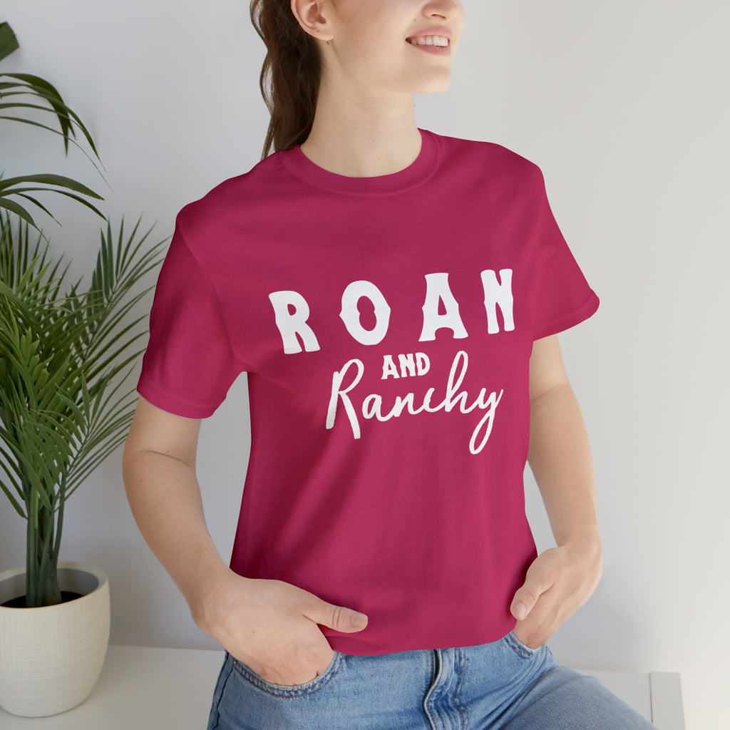 Roan & Ranchy Short Sleeve Tee Horse Color Shirt Printify Berry XS 
