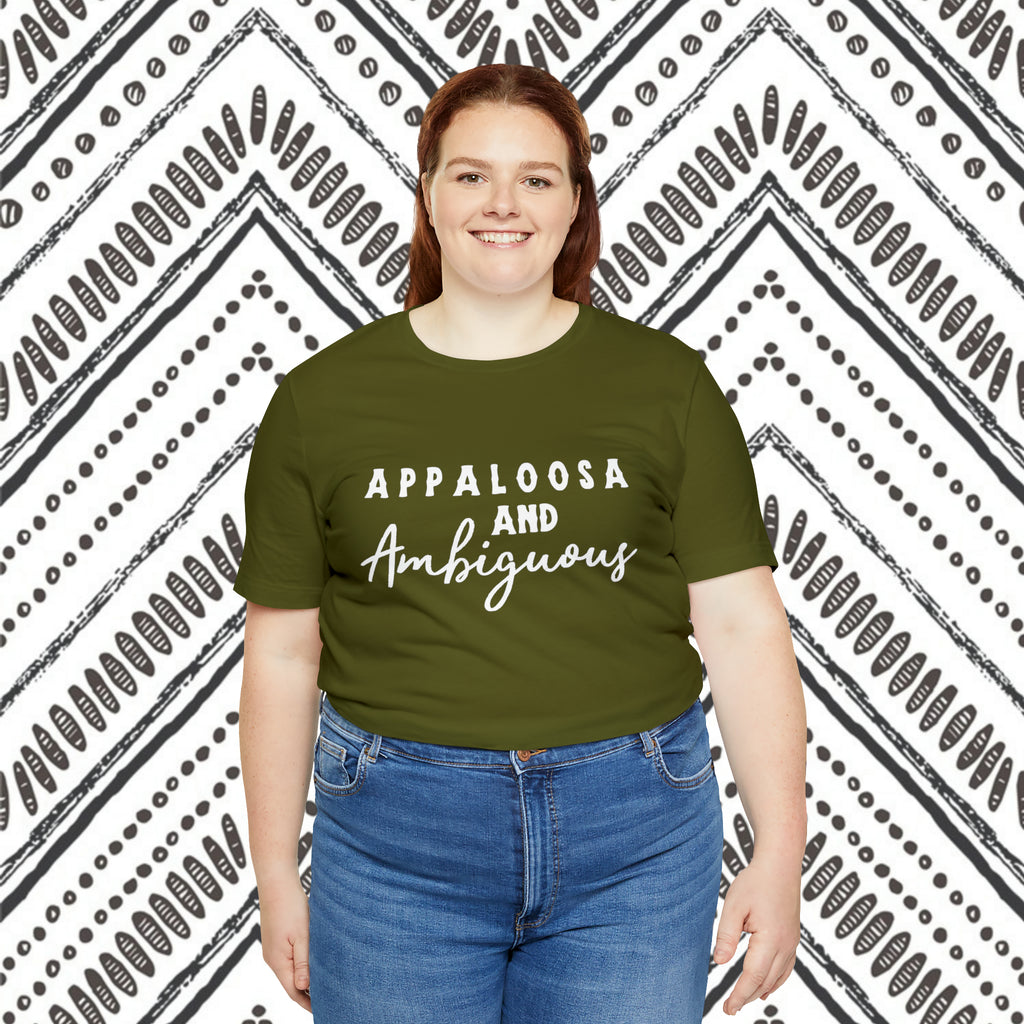 Appaloosa & Ambiguous Short Sleeve Tee Horse Color Shirt Printify   