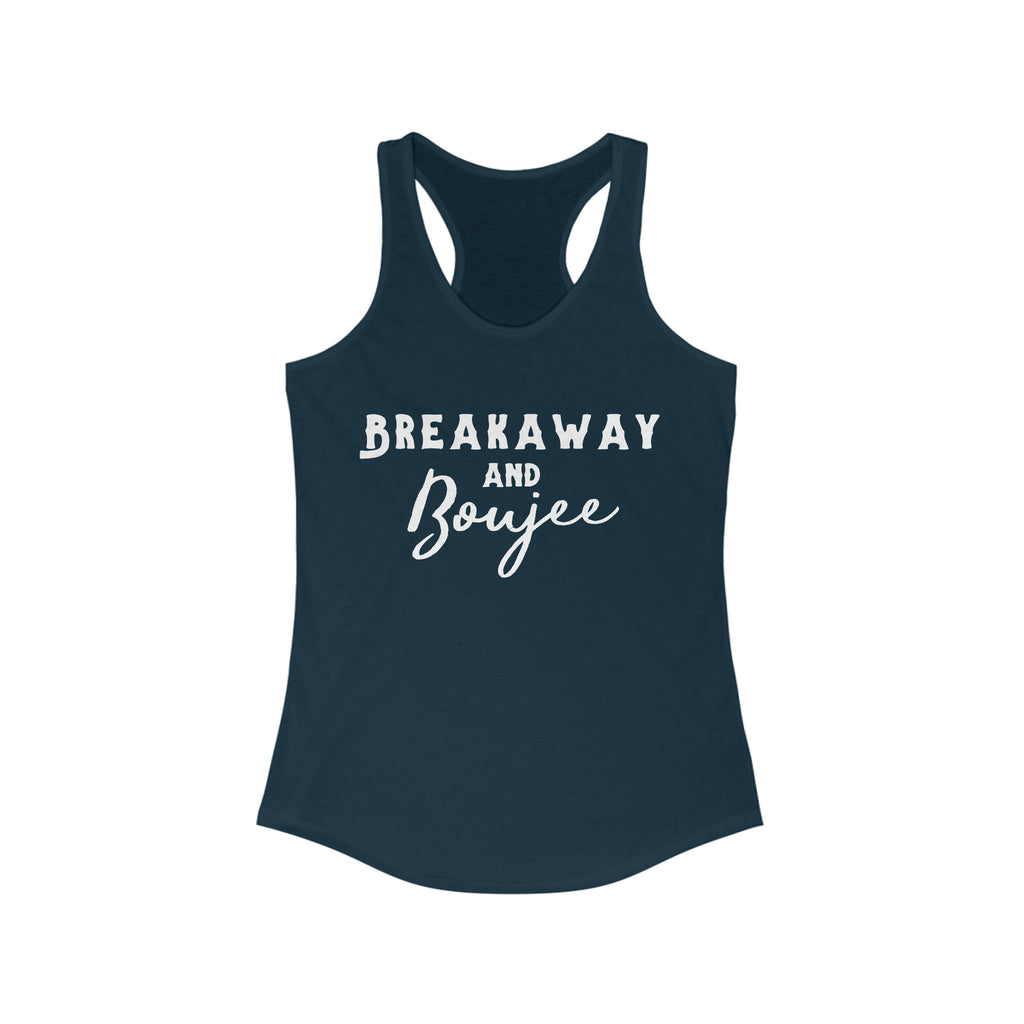 Breakaway & Boujee Racerback Tank Horse Riding Discipline Tee Printify XS Solid Midnight Navy 