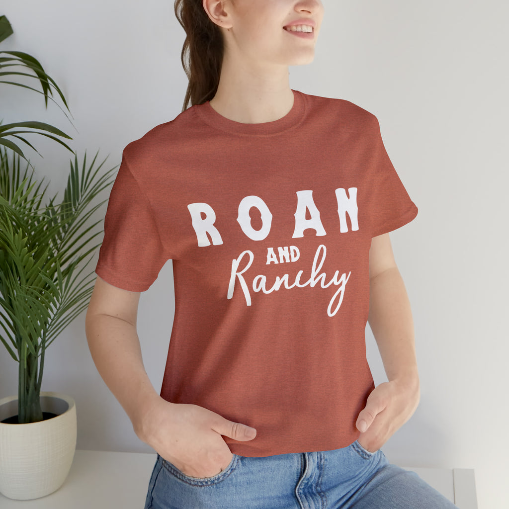 Roan & Ranchy Short Sleeve Tee Horse Color Shirt Printify Heather Clay S 