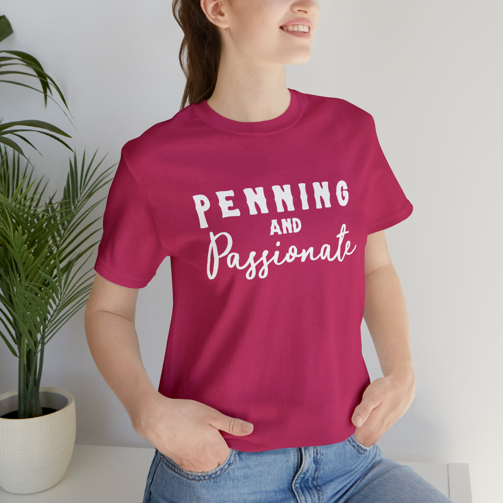 Penning & Passionate Short Sleeve Tee Horse Riding Discipline Tee Printify Berry XS 