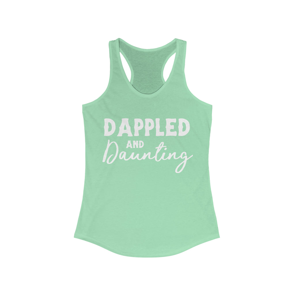 Dappled & Daunting Racerback Tank Horse Color Shirts Printify XS Solid Mint 