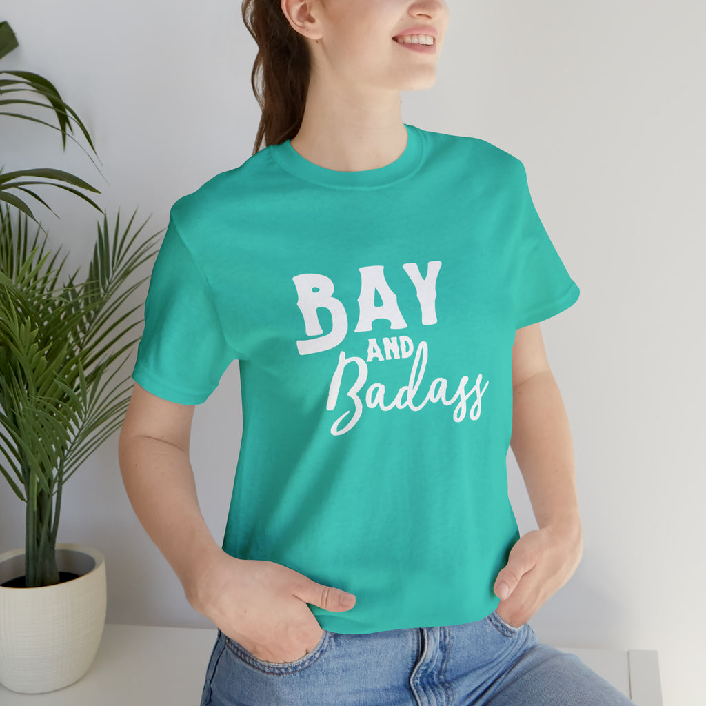 Bay & Badass Short Sleeve Tee Horse Color Shirt Printify Teal M 