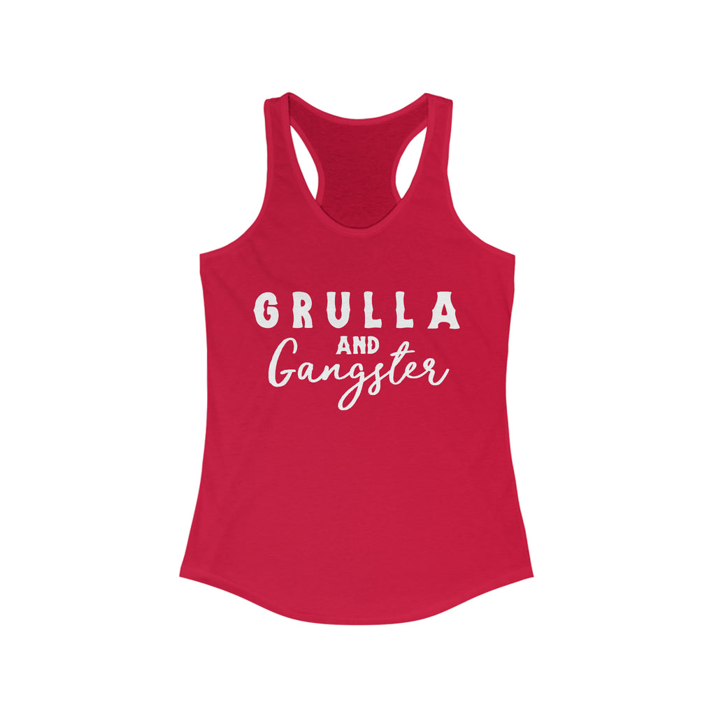 Grulla & Gangster Racerback Tank Horse Color Shirts Printify XS Solid Red 