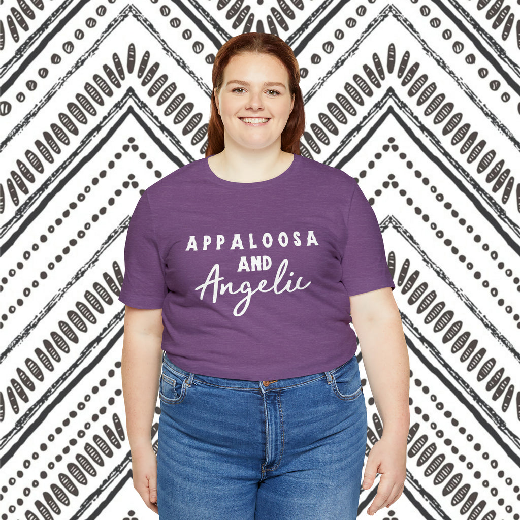 Appaloosa & Angelic Short Sleeve Tee Horse Color Shirt Printify   