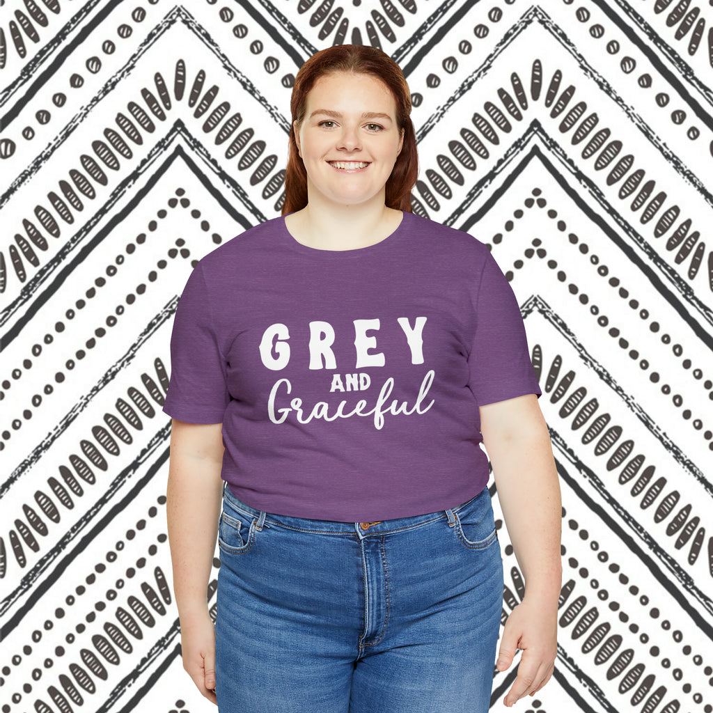 Grey & Graceful Short Sleeve Tee Horse Color Shirt Printify   