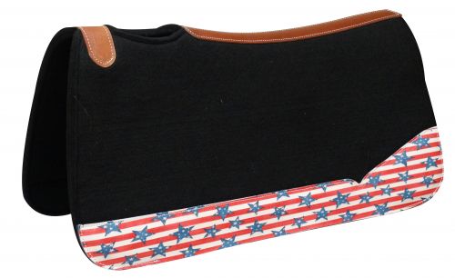 Stars & Stripes Felt Saddle Pad western saddle pad Shiloh   