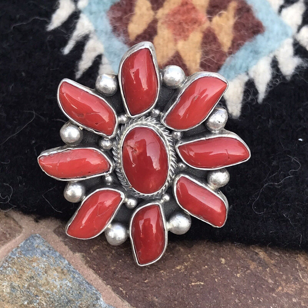 Southwestern Desert Sun Cluster Ring NT jewelry Nizhoni Traders LLC   