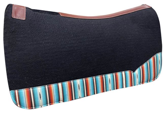 Black Serape Felt Saddle Pad western saddle pad Shiloh   