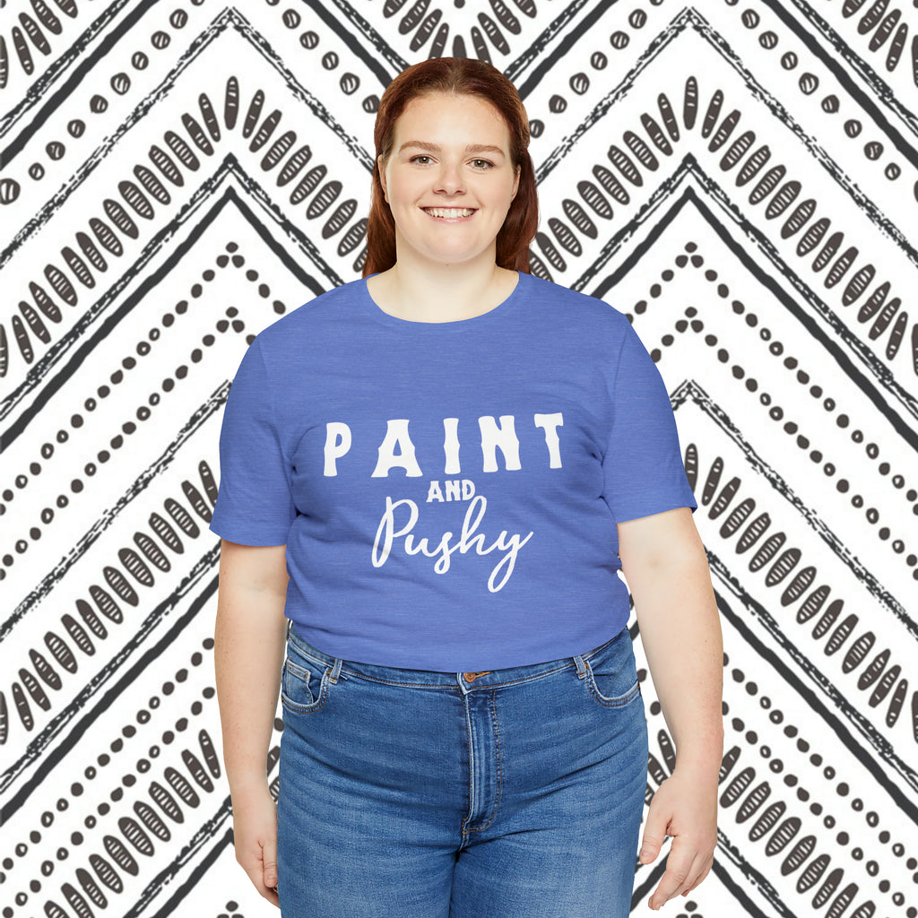 Paint & Pushy Short Sleeve Tee Horse Color Shirt Printify   