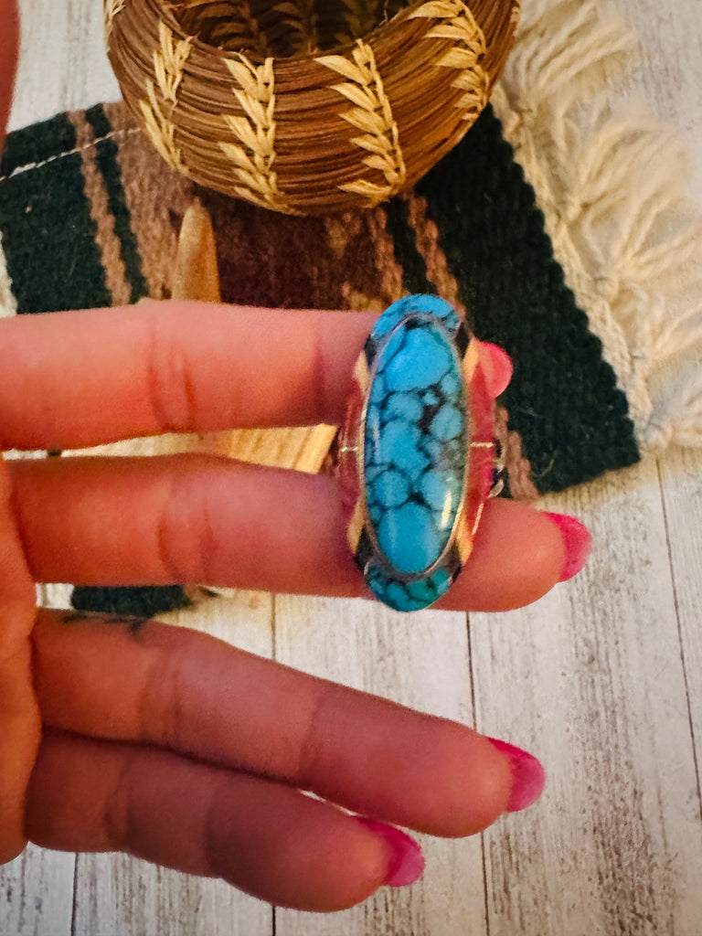 Size 8 Multi Stone Ring NT jewelry Handmade   