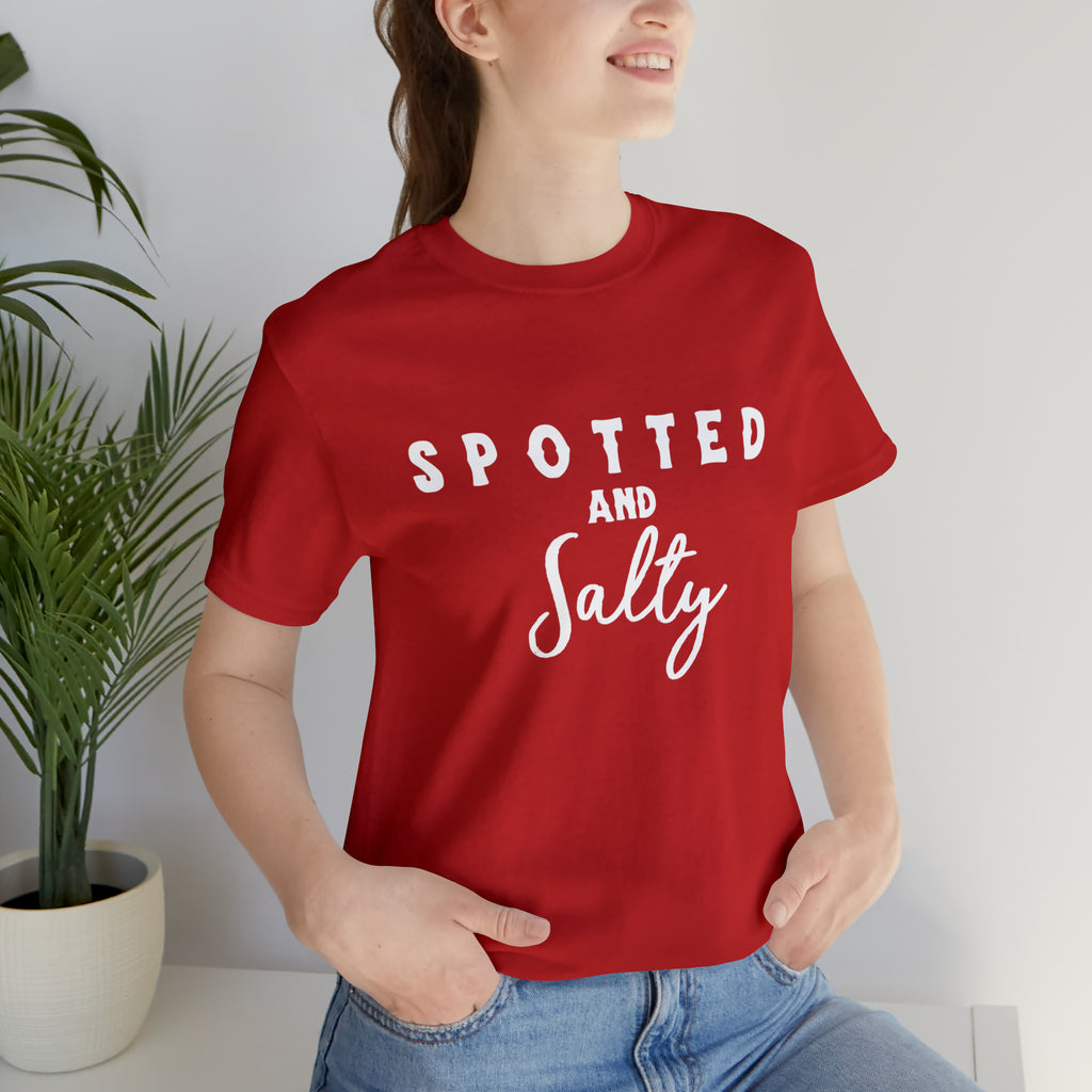Spotted & Salty Short Sleeve Tee Horse Color Shirt Printify Red XS 