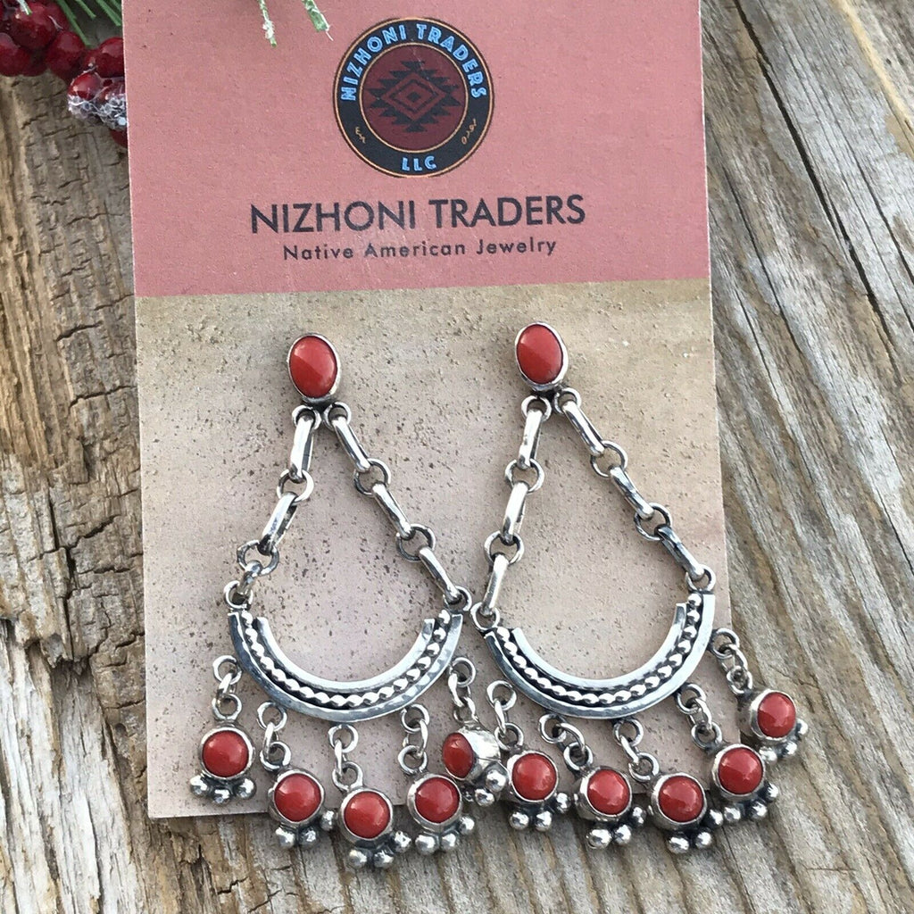 Southwestern Chandelier Dangle Earring NT jewelry Nizhoni Traders LLC   