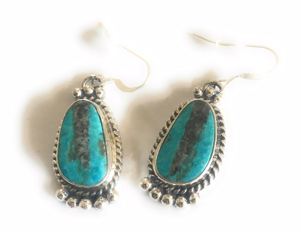 Barefoot Desert Babe Turquoise Dangle Earring NT jewelry Nizhoni Traders LLC   