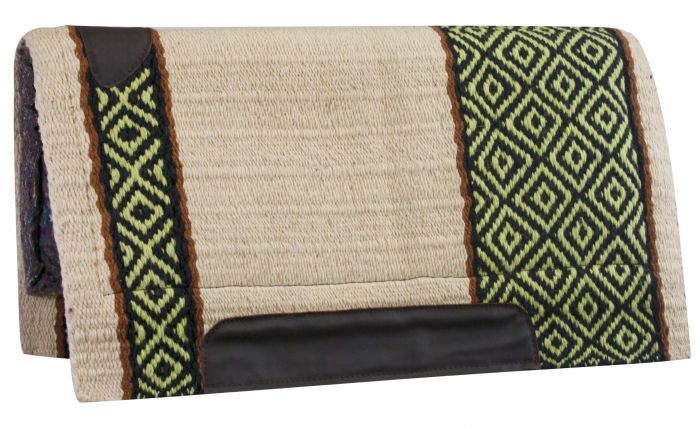 Cutter Diamond Design Saddle Pad western saddle pad Shiloh Lime  