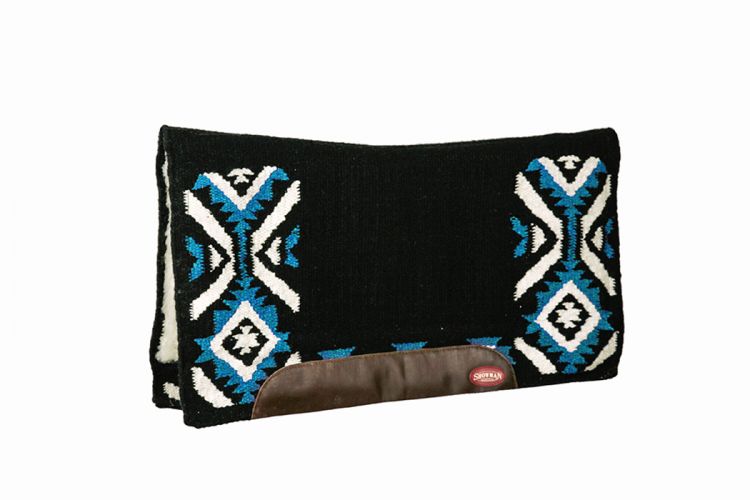 Contoured Navajo Design Cutter Saddle Pad western saddle pad Shiloh Teal  