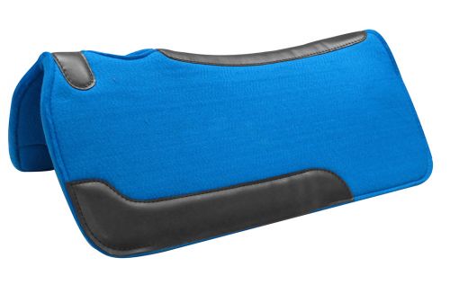 Smooth Top Grain Felt Saddle Pad western saddle pad Shiloh Blue  