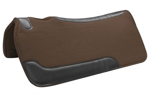 Smooth Top Grain Felt Saddle Pad western saddle pad Shiloh Brown  