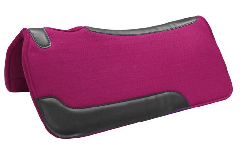 Smooth Top Grain Felt Saddle Pad western saddle pad Shiloh Pink  