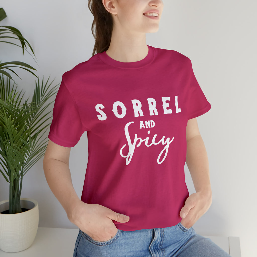Sorrel & Spicy Short Sleeve Tee Horse Color Shirt Printify Berry S 