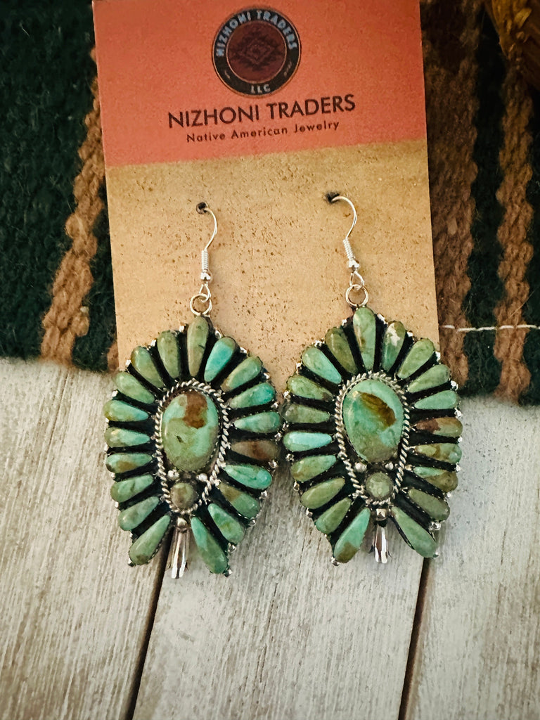 Sleeping Beauty Dangle Earrings NT jewelry Nizhonin Traders LLC   