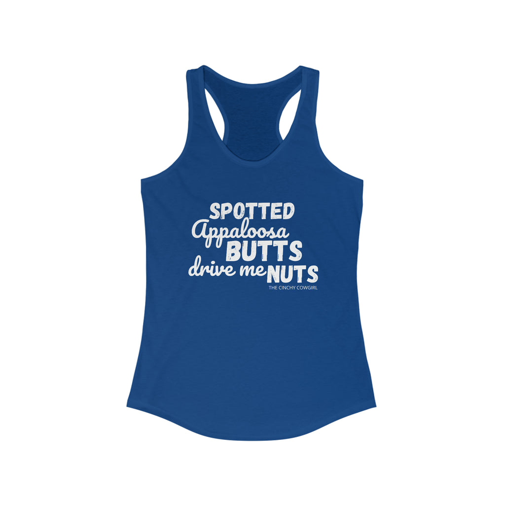 Appaloosa Butts Racerback Tank tcc graphic tee Printify XS Solid Royal 