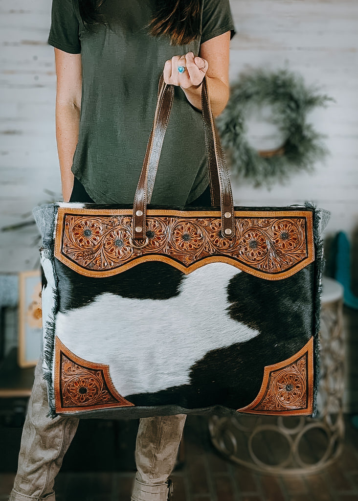Clara Mae Cowhide Crossbody Handbag – The Cinchy Cowgirl
