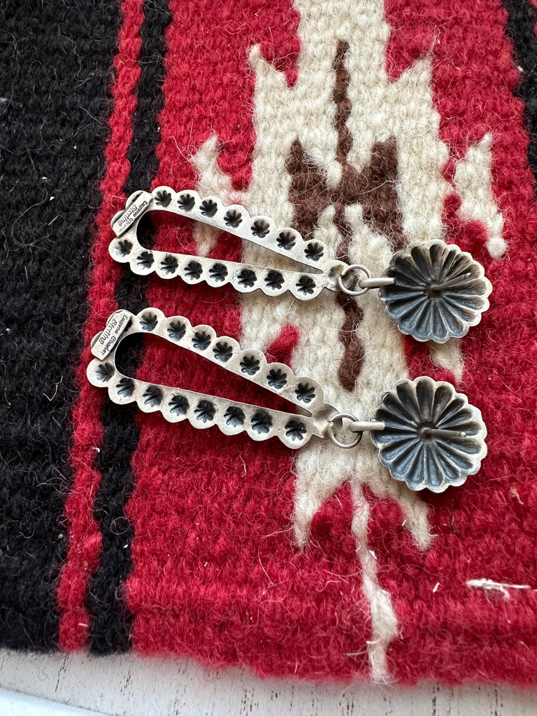 Navajo Spirit Dangle Earrings NT jewelry Nizhoni Traders LLC   