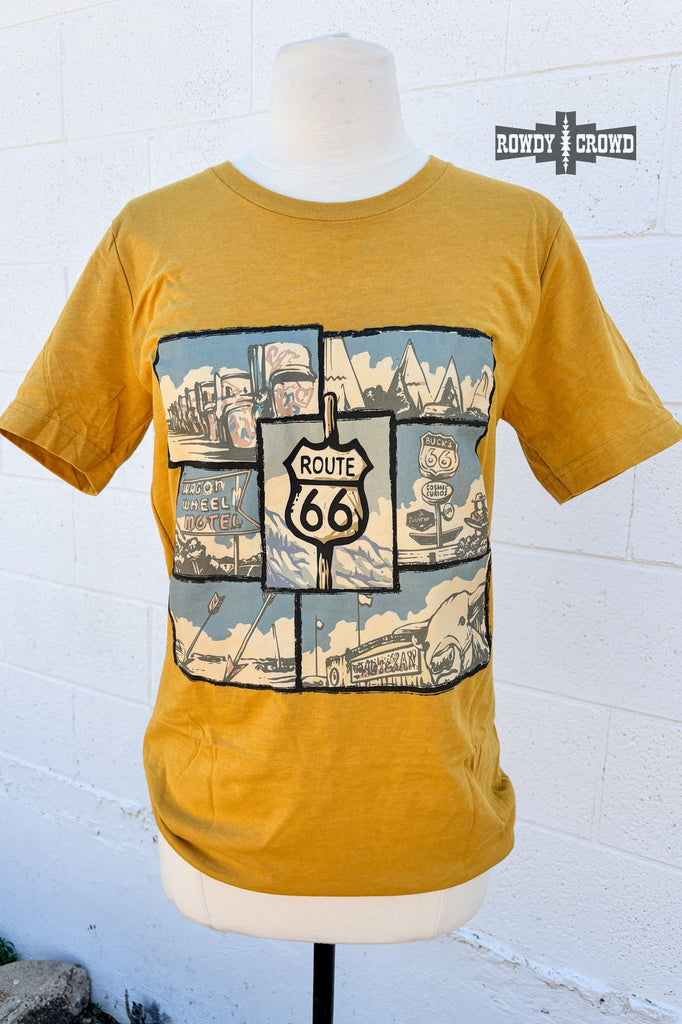 Route 66 Tee Graphic Tee Rowdy Crowd Clothing   