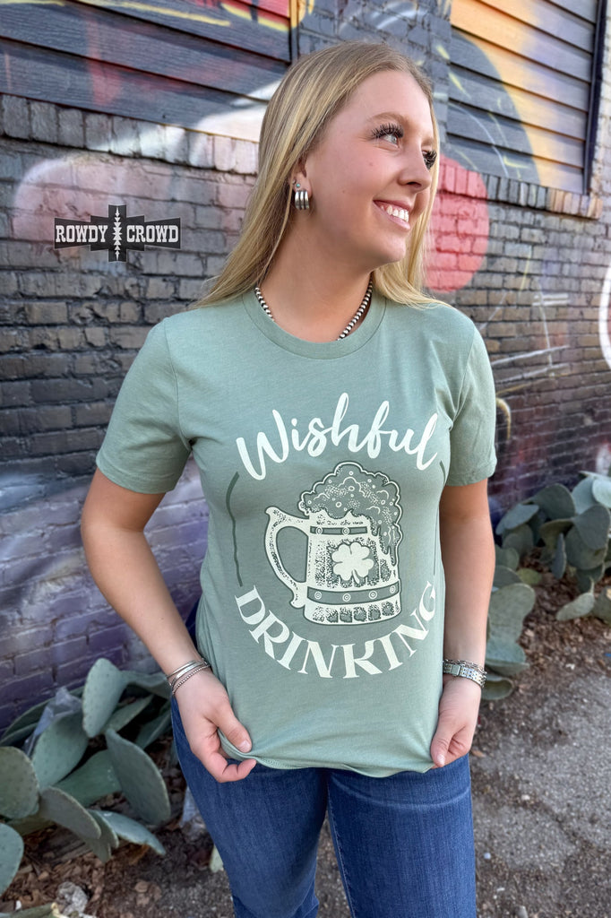 Wishful Drinking Tee Graphic Tee Rowdy Crowd Clothing