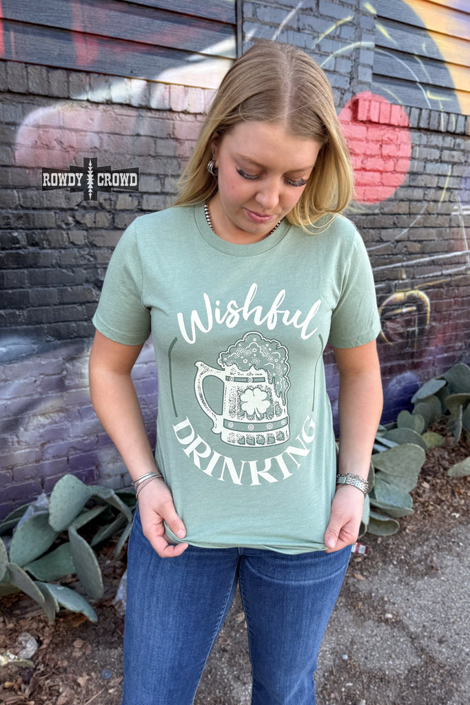 Wishful Drinking Tee Graphic Tee Rowdy Crowd Clothing