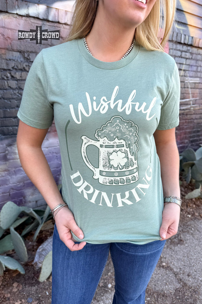 Wishful Drinking Tee Graphic Tee Rowdy Crowd Clothing