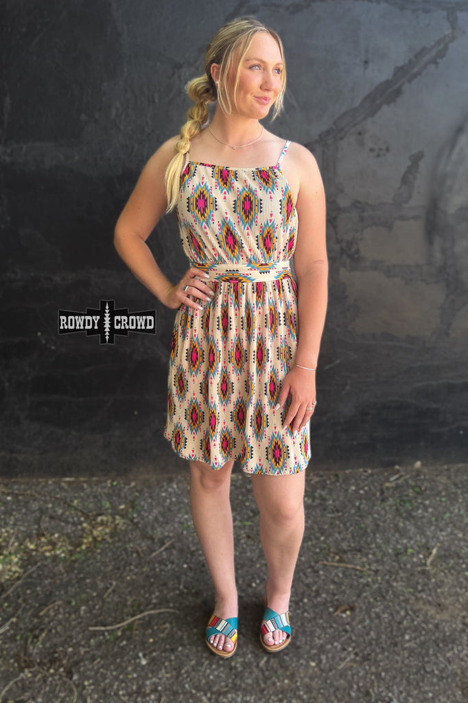 Aztec River Dress dress Rowdy Crowd Clothing   