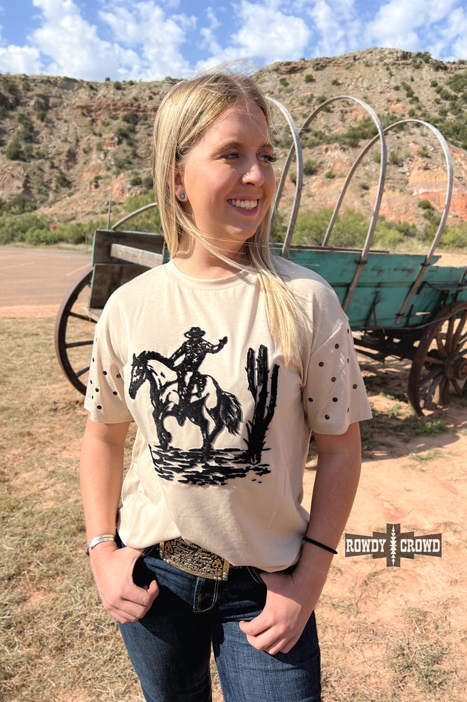 High Horse Tee Fashion Top Rowdy Crowd Clothing