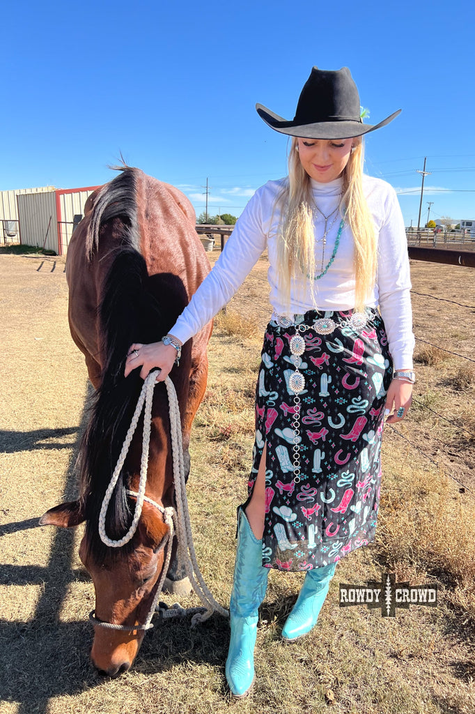 Western Sky Skirt skirt Rowdy Crowd Clothing