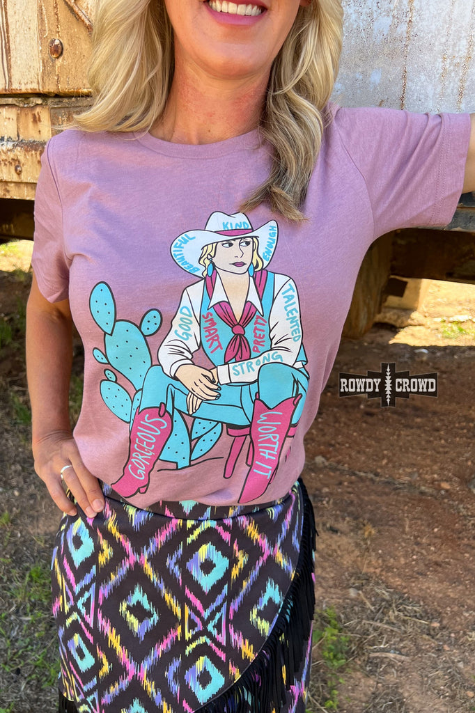 Cowgirl Affirmations Tee Graphic Tee Rowdy Crowd Clothing   