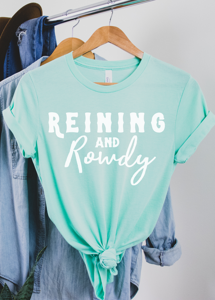 Reining & Rowdy Short Sleeve Tee Horse Riding Discipline Tee Printify   