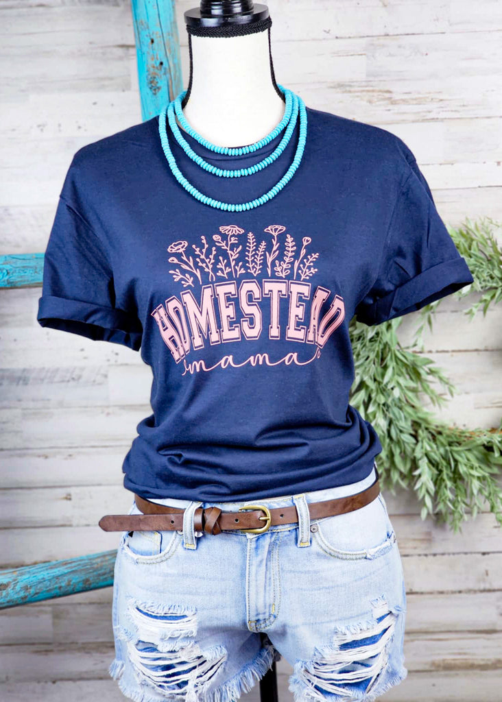 Homestead Mama Graphic Tee tcc graphic tee The Cinchy Cowgirl