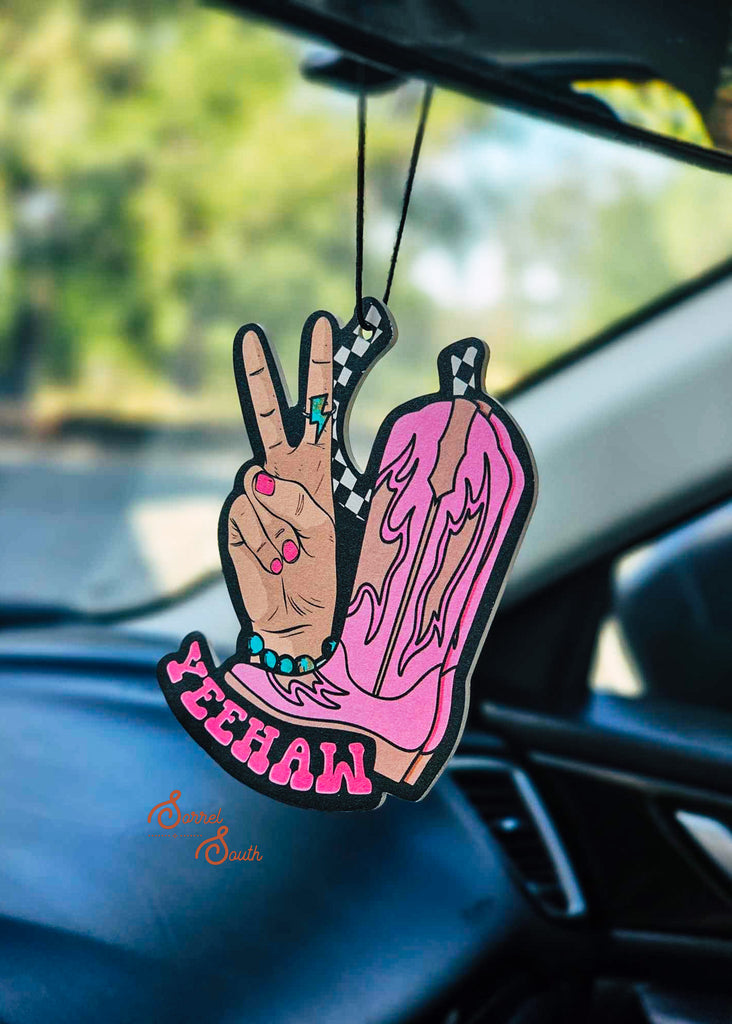 Peace Out Yeehaw Air Freshener - New Car air freshener Sorrel South