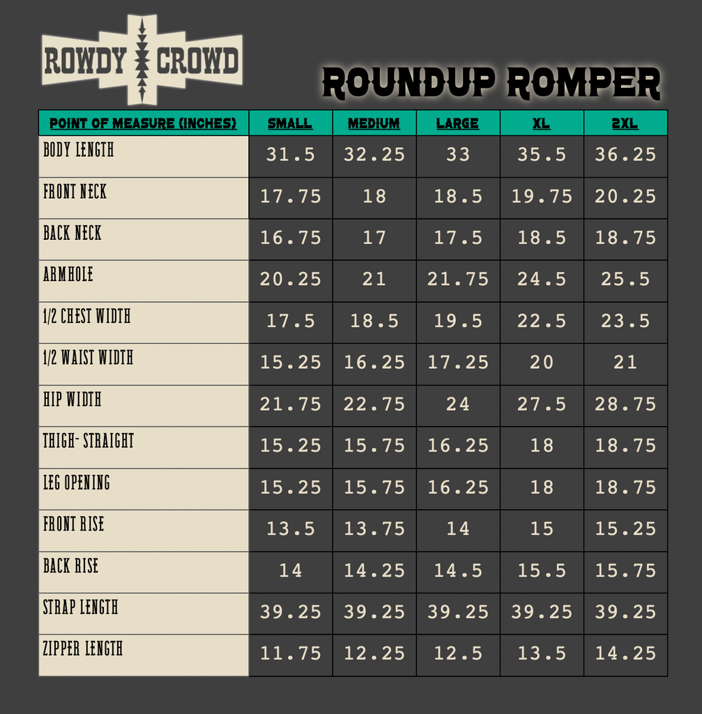 Roundup Romper romper Rowdy Crowd Clothing   