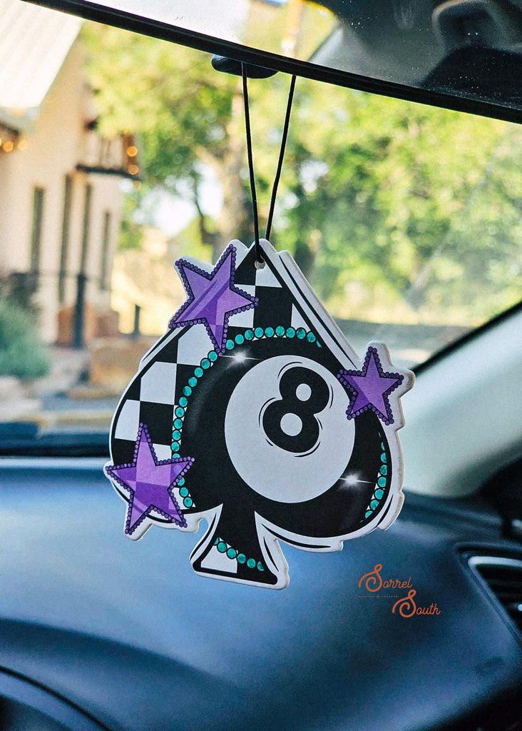 Spade 8 Ball Air Freshener - Peach air freshener Sorrel South