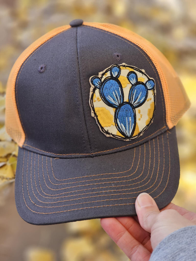 Prickly Pear Patch Trucker Hat patch trucker hat The Cinchy Cowgirl