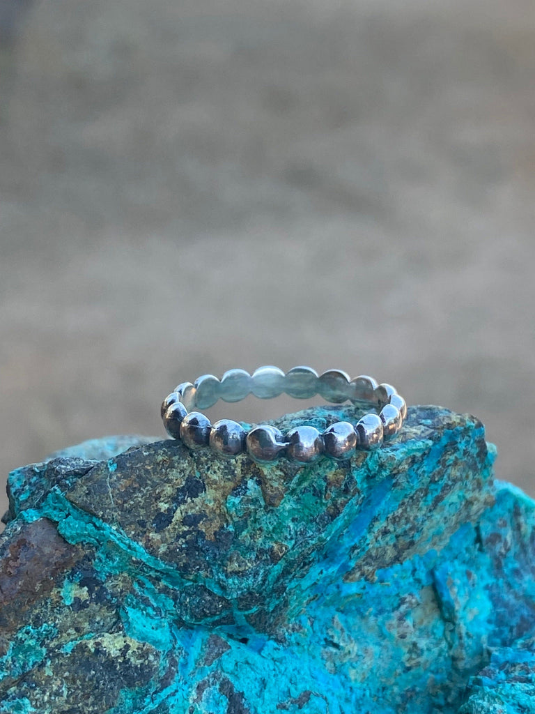 3mm Sterling Silver Stacker Band Ring NT jewelry Nizhoni Traders LLC   