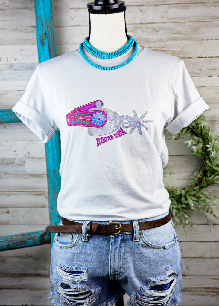 Rodeo Mom Spurs Short Sleeve Graphic Tee [Multiple Colors] T-Shirt Printify