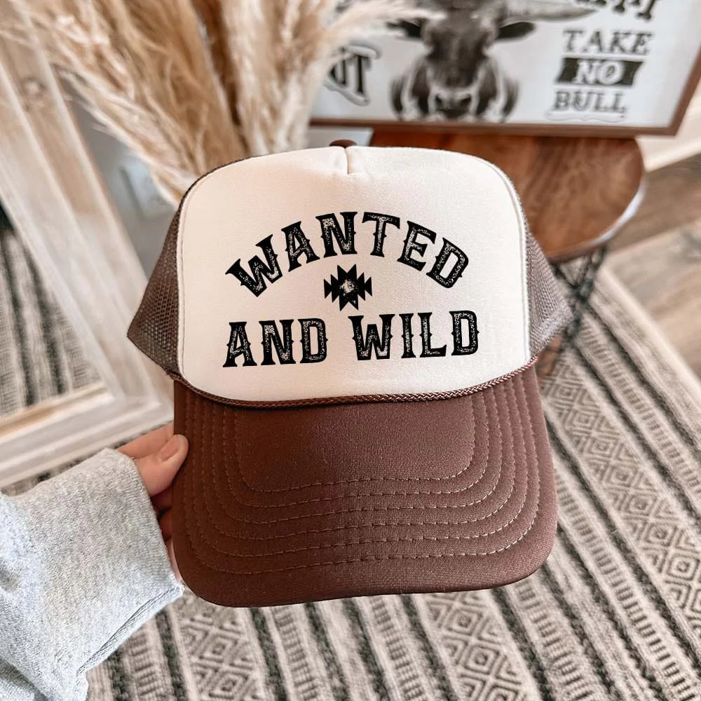 Wanted & Wild Foam Trucker Hat trucker cap thelattimoreclaim   